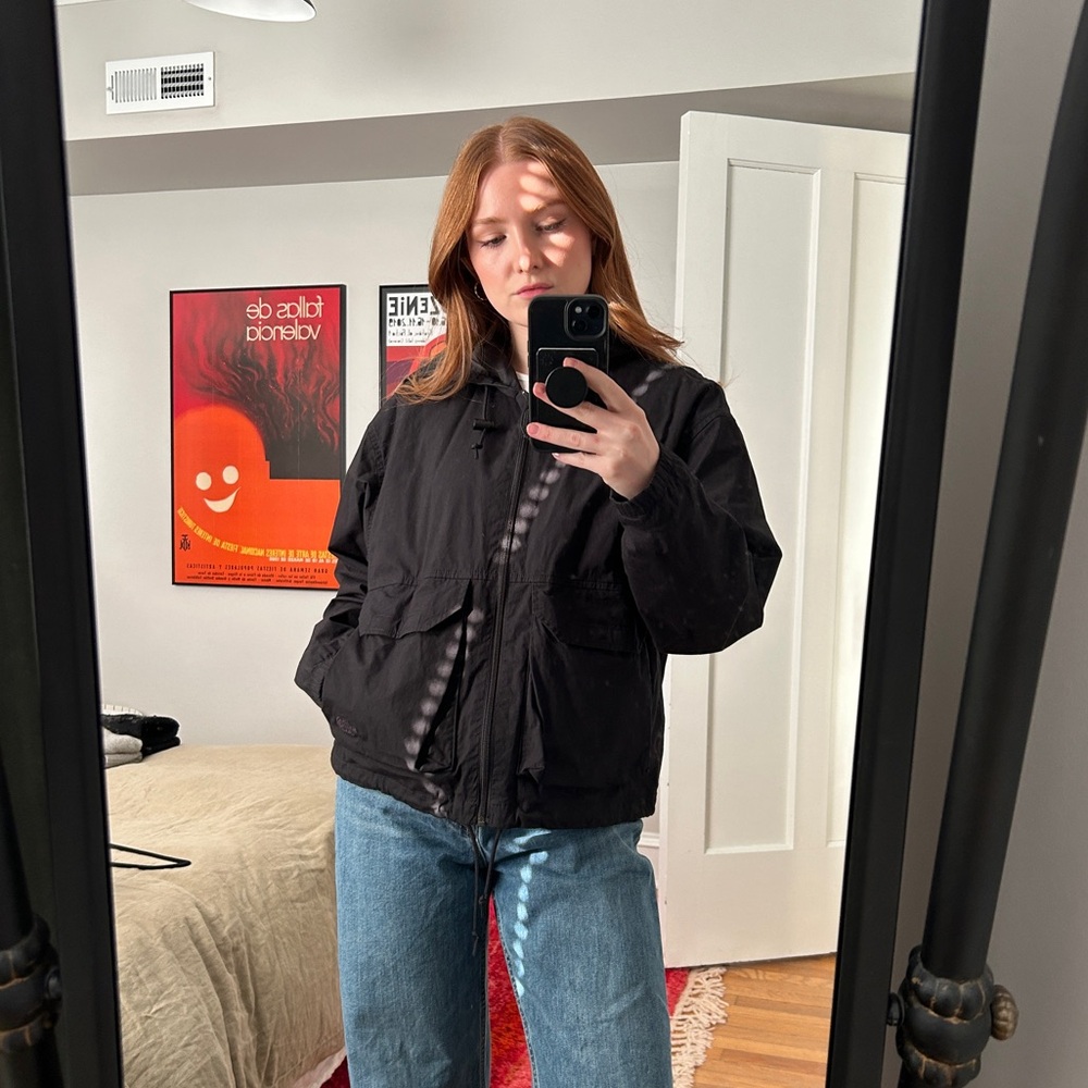 North Face Boxy Cotton Rain Jacket